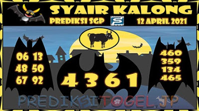 Syair SGP 12 April 2021